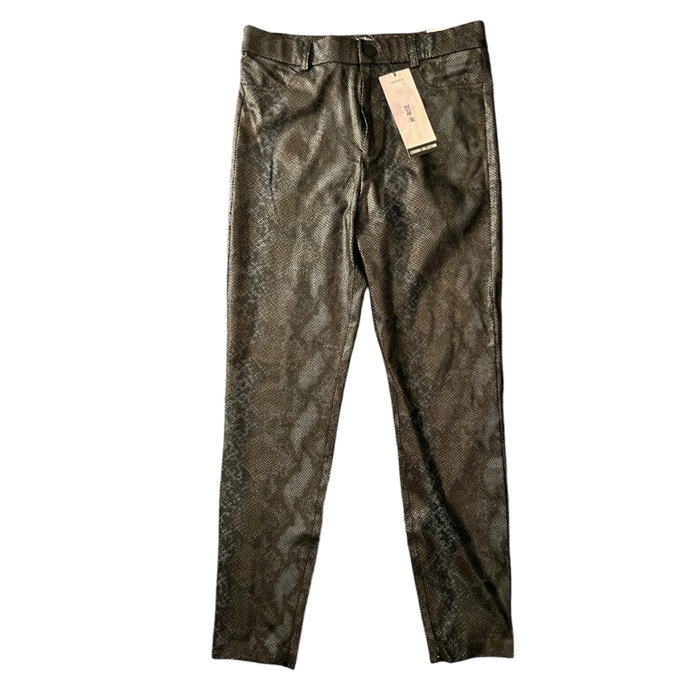 NWT RARE Zara Snakeskin Print Shiny Leggings.